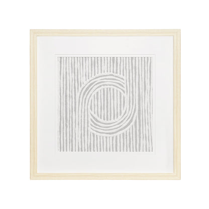 MALIBU ZINNIA II BROWN SHADOWBOX MINIMALISTIC WALL ART - Varnish & Vibe