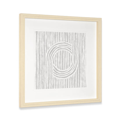 MALIBU ZINNIA II BROWN SHADOWBOX MINIMALISTIC WALL ART - Varnish & Vibe