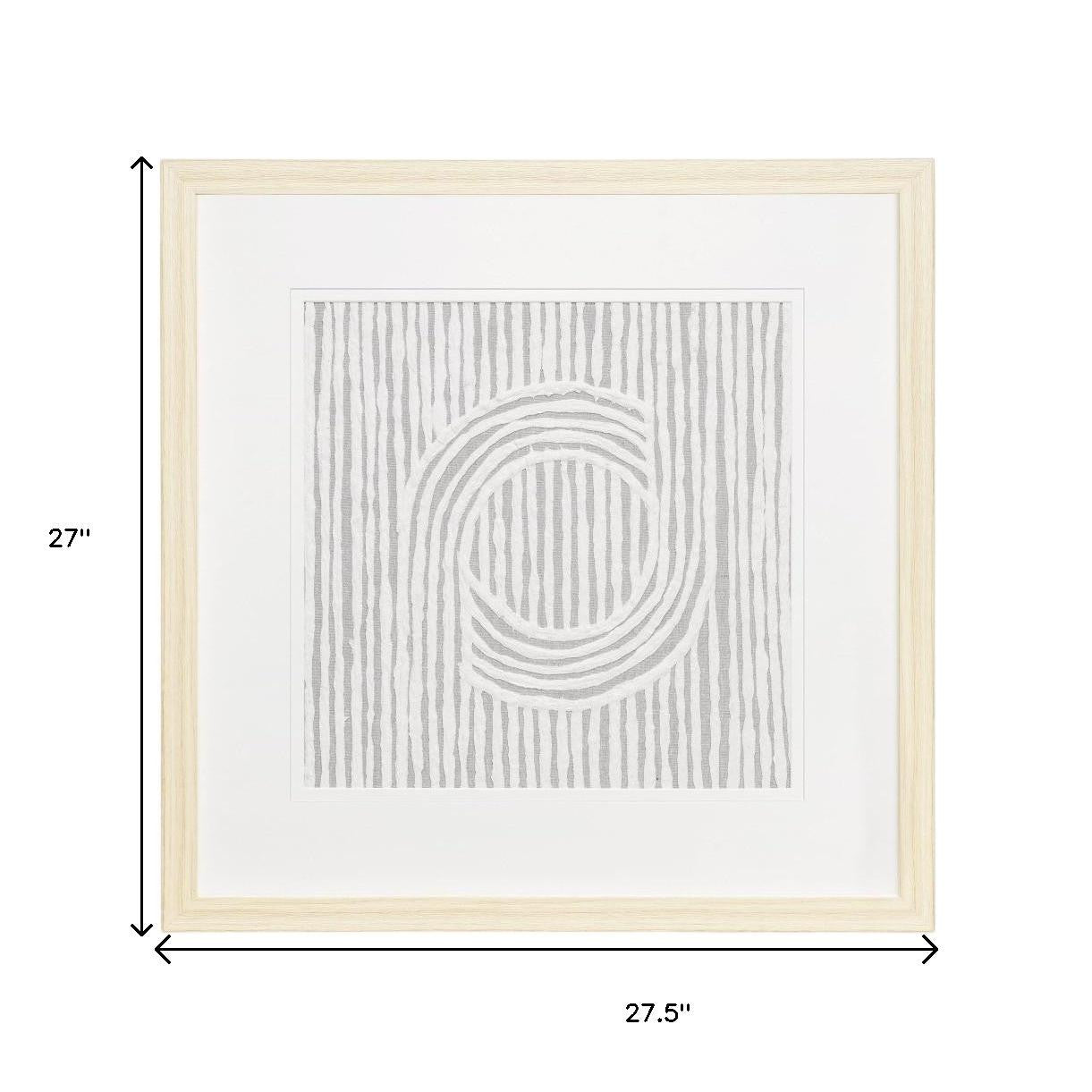 MALIBU ZINNIA II BROWN SHADOWBOX MINIMALISTIC WALL ART - Varnish & Vibe