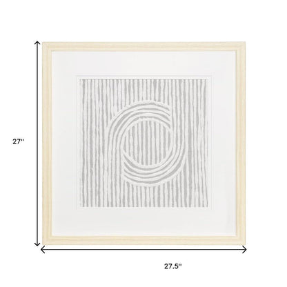 MALIBU ZINNIA II BROWN SHADOWBOX MINIMALISTIC WALL ART - Varnish & Vibe