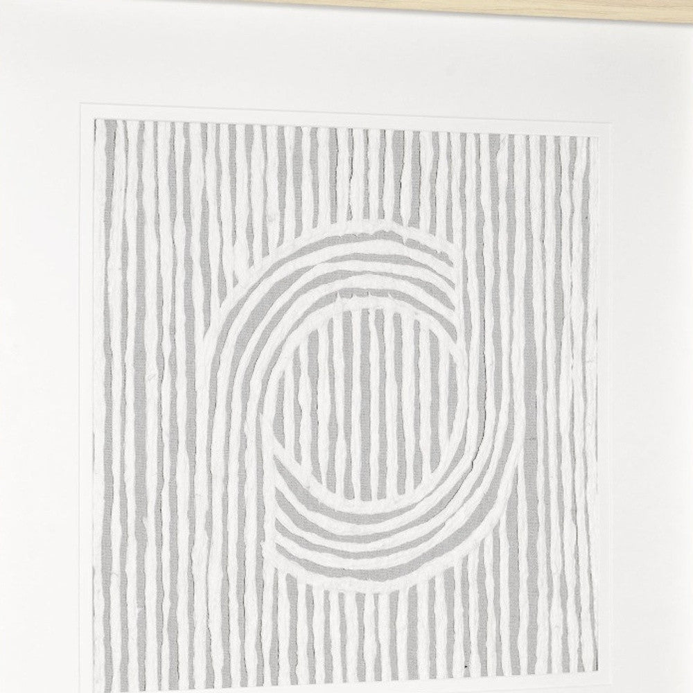 MALIBU ZINNIA II BROWN SHADOWBOX MINIMALISTIC WALL ART - Varnish & Vibe