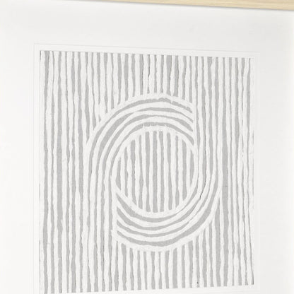 MALIBU ZINNIA II BROWN SHADOWBOX MINIMALISTIC WALL ART - Varnish & Vibe