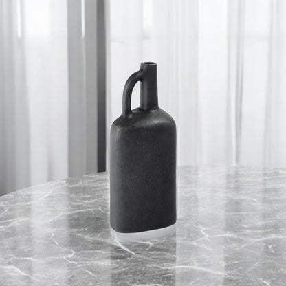 MALIBU 11" GRAY ALUMINUM JUG TABLE VASE - Varnish & Vibe