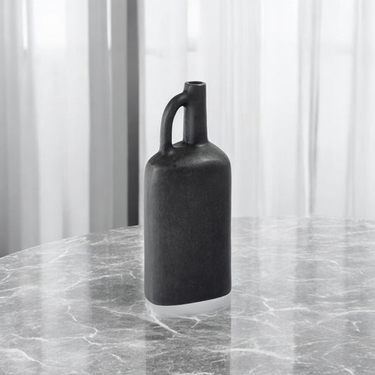 MALIBU 11" GRAY ALUMINUM JUG TABLE VASE - Varnish & Vibe