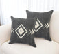HERMOSA SET OF TWO DARK GEOMETRIC THROW PILLOWS