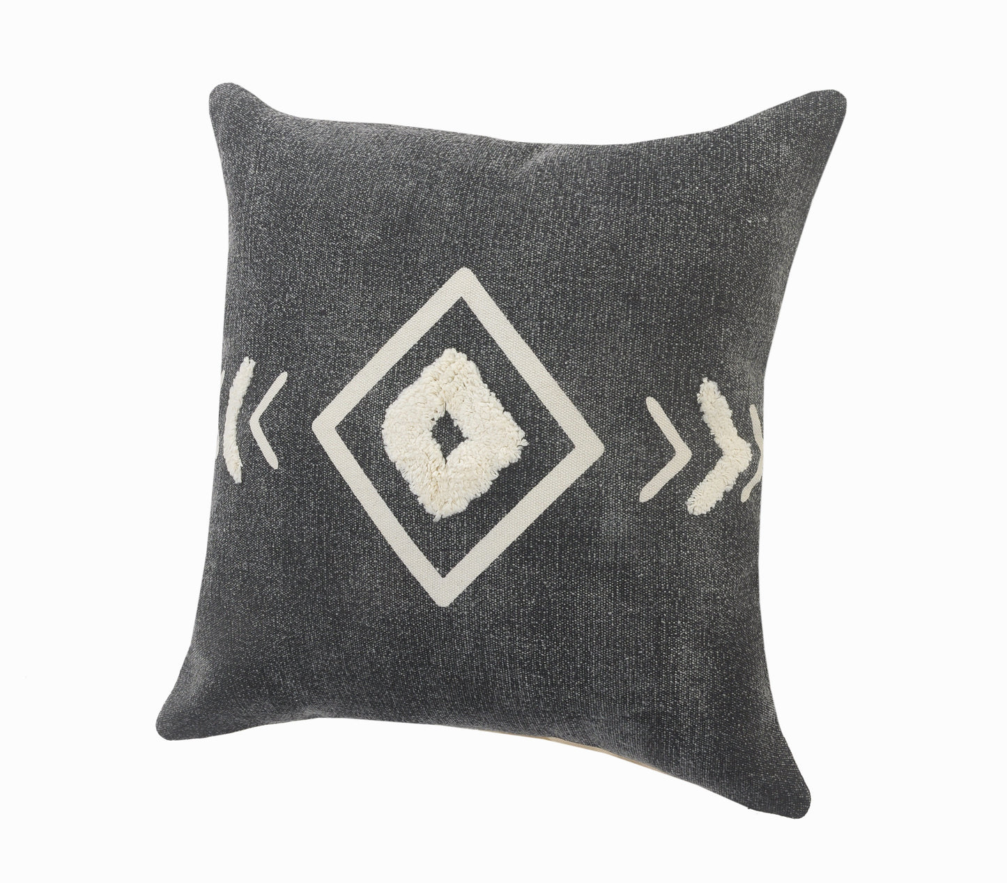 HERMOSA SET OF TWO DARK GEOMETRIC THROW PILLOWS