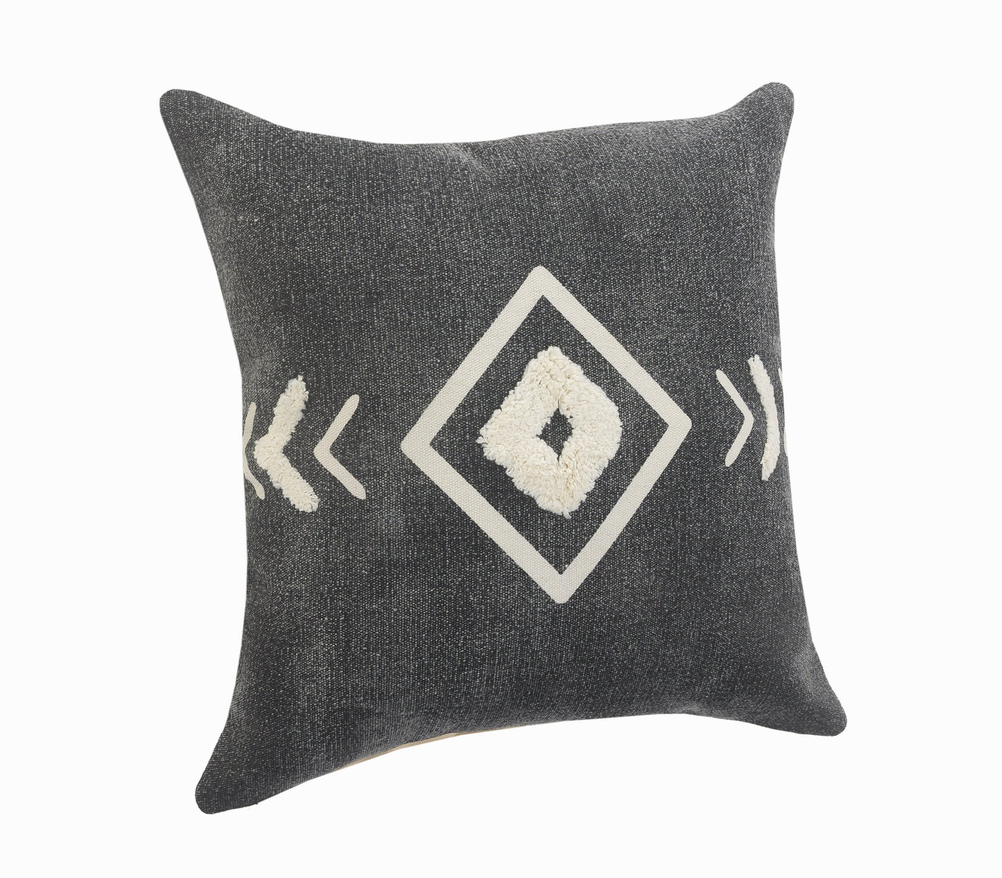 HERMOSA SET OF TWO DARK GEOMETRIC THROW PILLOWS
