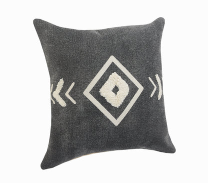 HERMOSA SET OF TWO DARK GEOMETRIC THROW PILLOWS