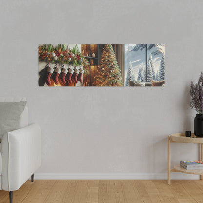 Christmas Matte Canvas, Stretched, 0.75"
