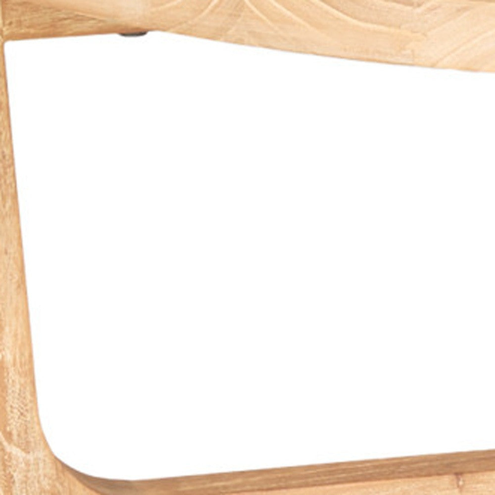 CALABASAS 39" NATURAL AND WHITE SOLID WOOD ROUND DISTRESSED COFFEE TABLE - Varnish & Vibe