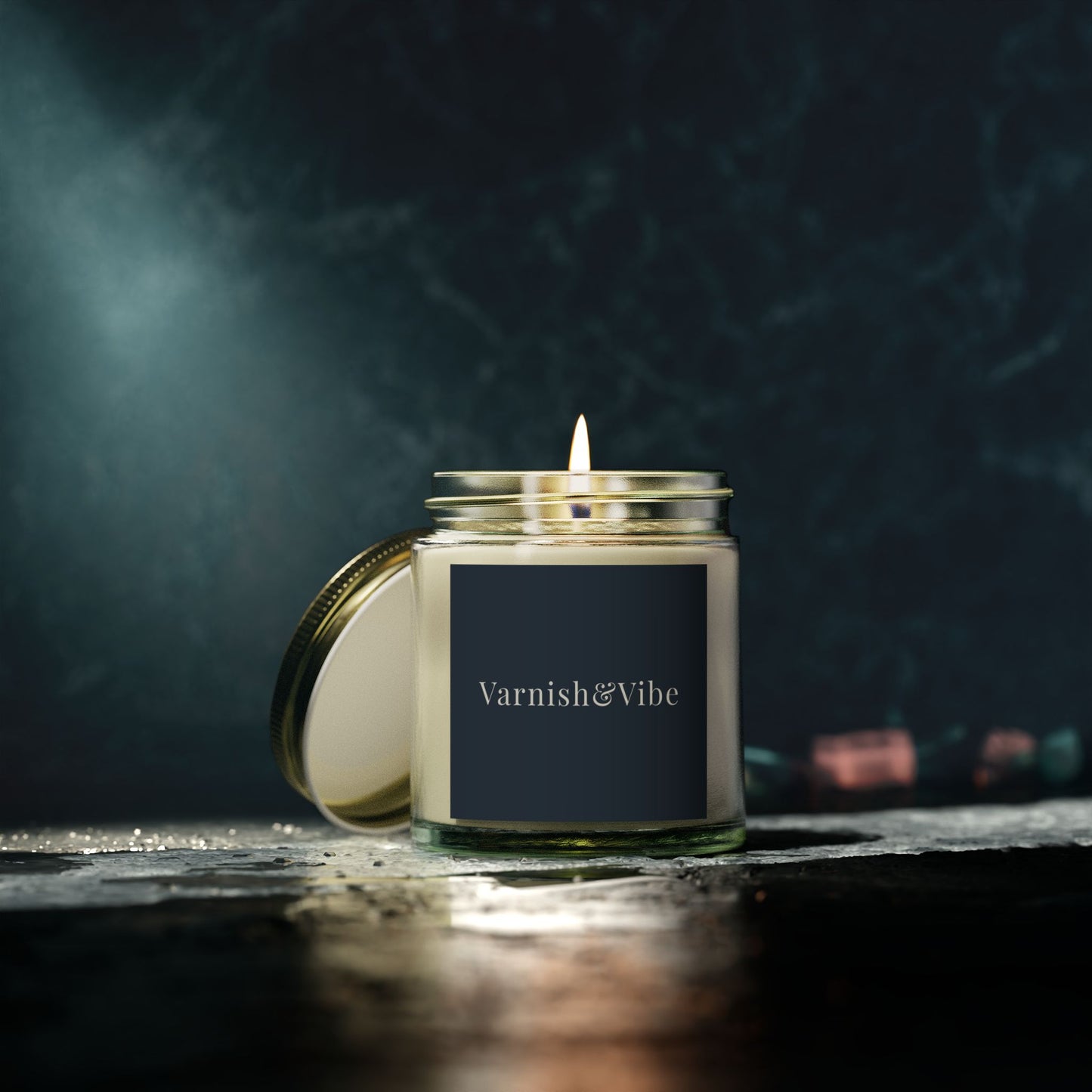 VARNISH & VIBE 4oz/9oz COCONUT APRICOT WAX SCENTED CANDLE