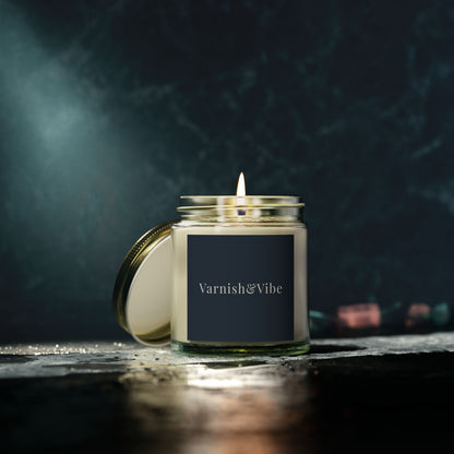 VARNISH & VIBE 4oz/9oz COCONUT APRICOT WAX SCENTED CANDLE