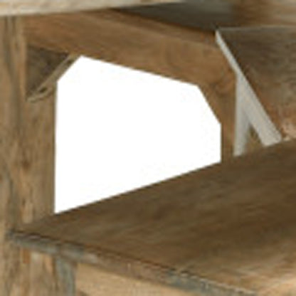 CALABASAS SEVEN PIECE NATURAL ROUND SOLID WOOD DINING SET WITH SIX CHAIRS - Varnish & Vibe