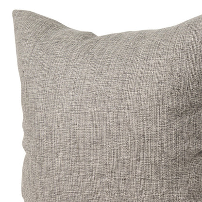 PALISADES 22" GRAY LINEN THROW PILLOW COVER WITH TEXTURE - Varnish & Vibe
