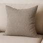 PALISADES 22" GRAY LINEN THROW PILLOW COVER WITH TEXTURE - Varnish & Vibe