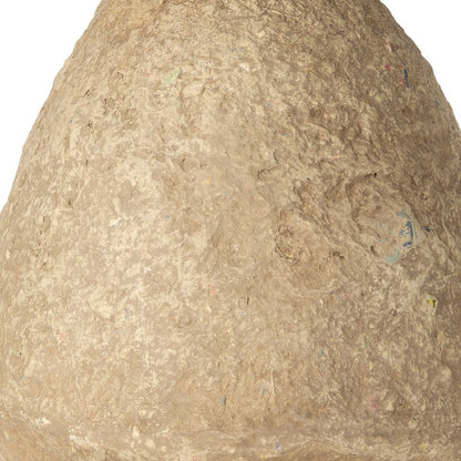 18" BEIGE PAPER MACHE CYLINDER TABLE VASE - Varnish & Vibe