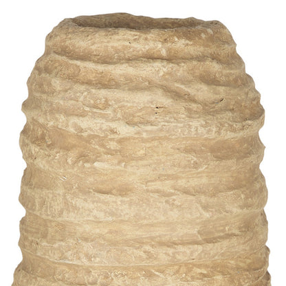18" BEIGE PAPER MACHE TABLE VASE - Varnish & Vibe