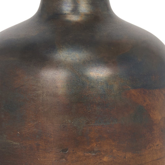 LAUREL 12" GOLD CYLINDER METAL TABLE VASE