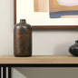 LAUREL 12" GOLD CYLINDER METAL TABLE VASE