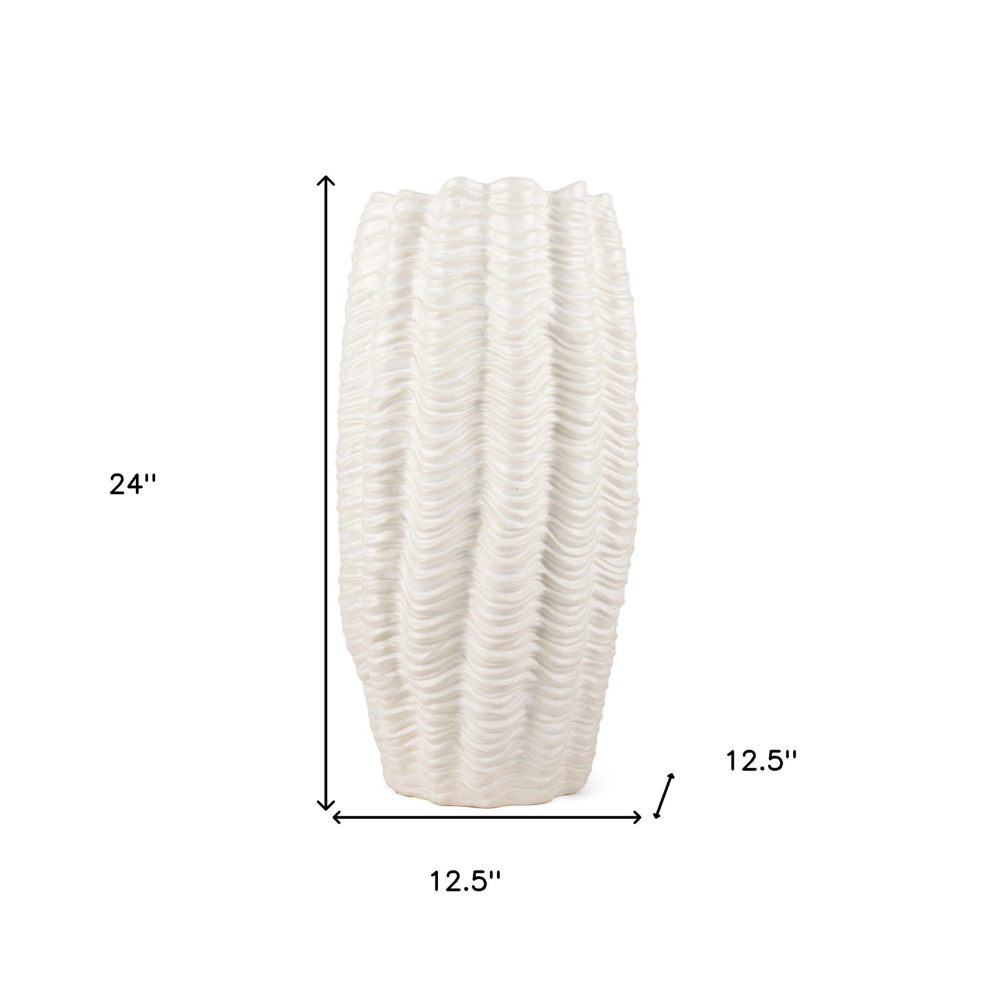 cream cylinder ceramic table vase, cylinder ceramic table vase, ceramic table vase, 24" cream cylinder ceramic table, cream cylinder ceramic table