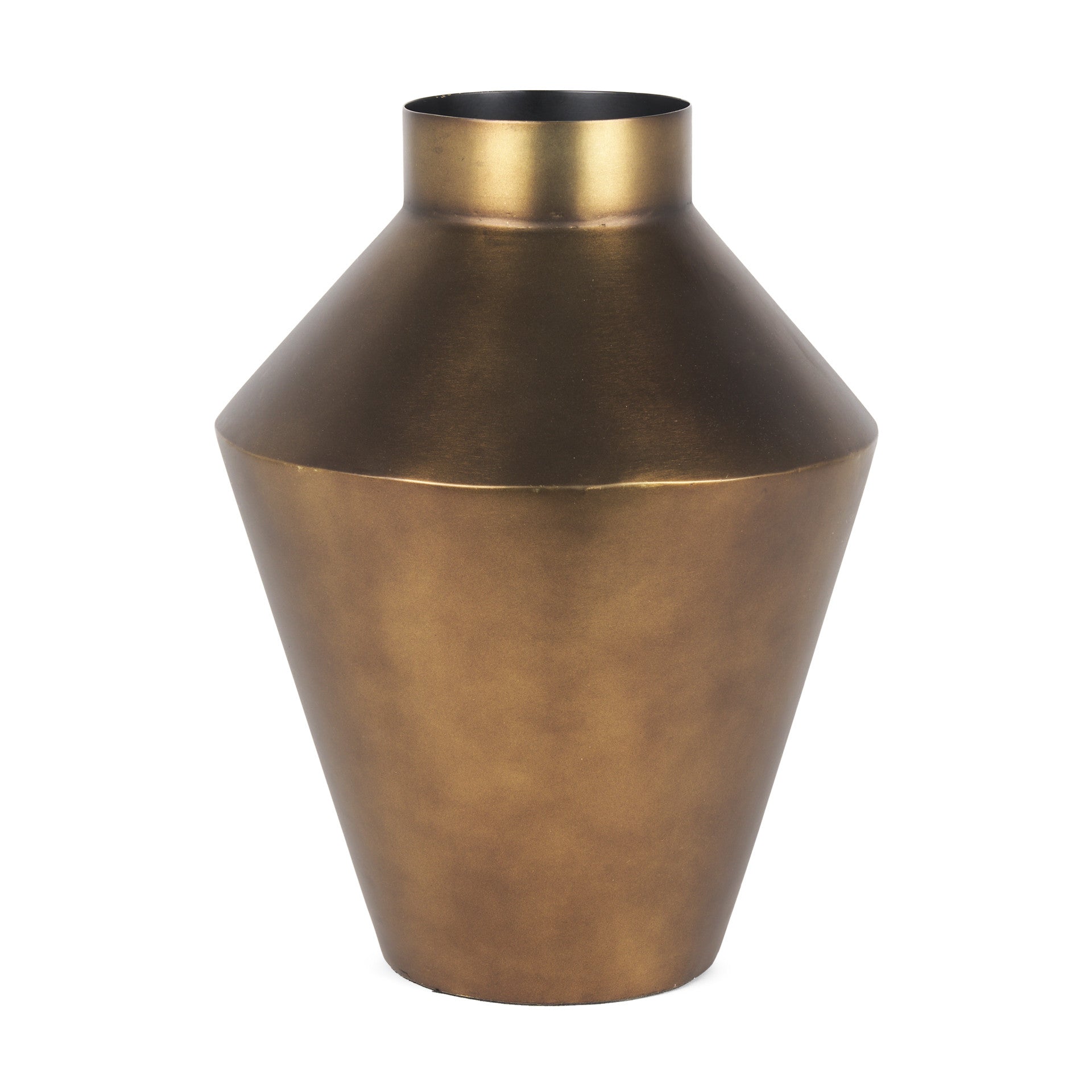 Tall antiqued bronze table vase from the Palisades fall collection