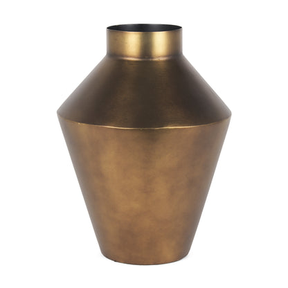 Tall antiqued bronze table vase from the Palisades fall collection