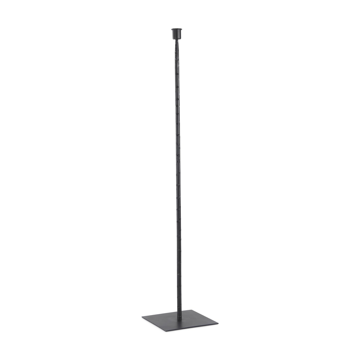 PALISADES 30" BLACK ABSTRACT METAL TABLETOP TAPER CANDLESTICK - Varnish & Vibe