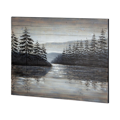 PALISADES SUNSET NARROWS HAND PAINTED DISTRESSED UNFRAMED WALL ART - Varnish & Vibe