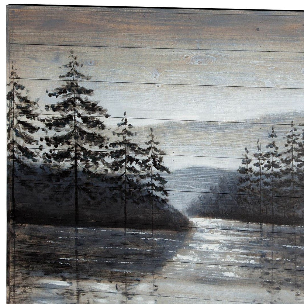 PALISADES SUNSET NARROWS HAND PAINTED DISTRESSED UNFRAMED WALL ART - Varnish & Vibe