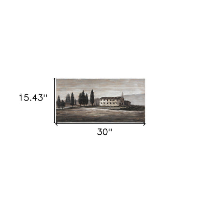 tuscan cypress distressed unframed painting, cypress distressed unframed painting wall, cypress distressed unframed painting, distressed unframed painting wall art, tuscan cypress distressed unframed