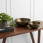 CALABASAS 11" BRASS METAL ROUND CENTERPIECE BOWL - Varnish & Vibe