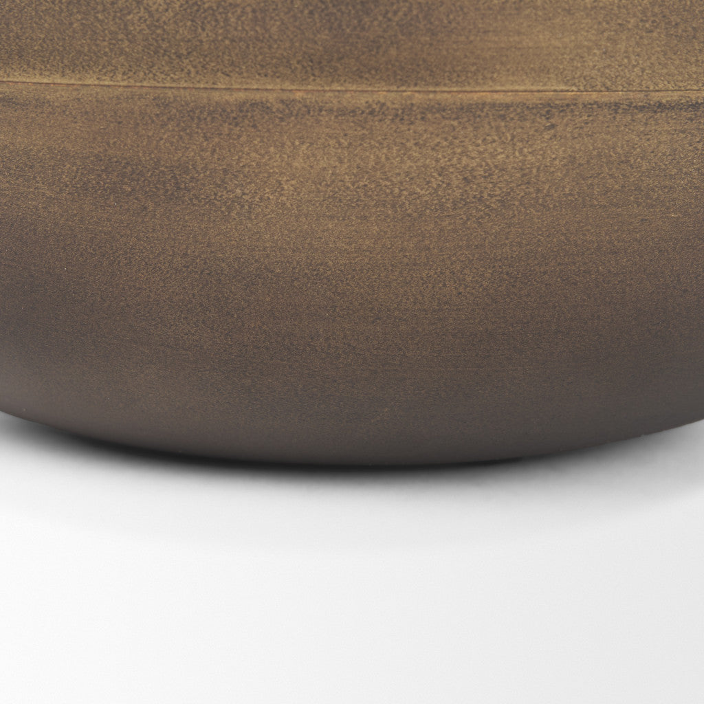CALABASAS 11" BRASS METAL ROUND CENTERPIECE BOWL - Varnish & Vibe