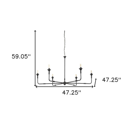 style light metal dimmable chandelier, light metal dimmable chandelier, metal dimmable chandelier, candle style light metal dimmable, black candle style light