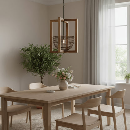 MALIBU BROWN SINGLE METAL DIMMABLE CEILING LIGHT WITH BROWN SHADES - Varnish & Vibe