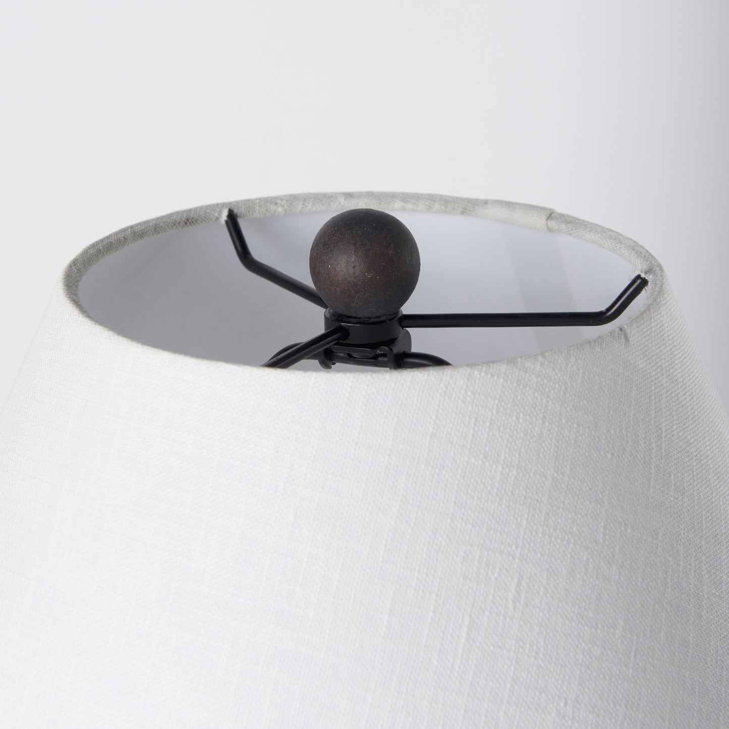 PALISADES 28" BLACK NOVELTY BEDSIDE LAMP WITH DRUM SHADE - Varnish & Vibe