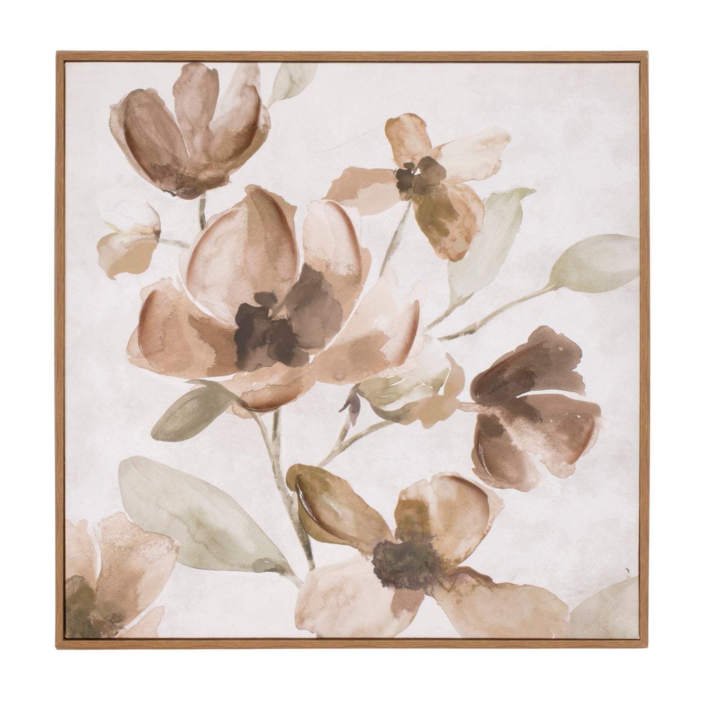 PALISADES SET OF TWO FLORAL NATURAL FRAMED WALL ART - Varnish & Vibe