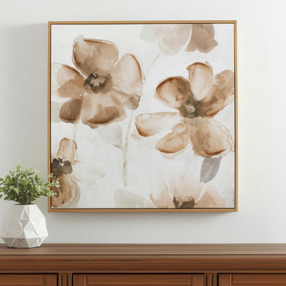 PALISADES SET OF TWO FLORAL NATURAL FRAMED WALL ART - Varnish & Vibe