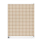 Neutral Plaid Wrapping Paper Roll – Beige Grid Gift Wrap for Weddings & Birthdays - Varnish & Vibe
