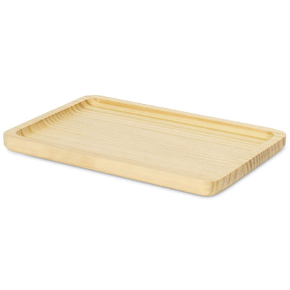 PALISADES 12" NATURAL SOLID WOOD HANDMADE VANITY TRAY - Varnish & Vibe