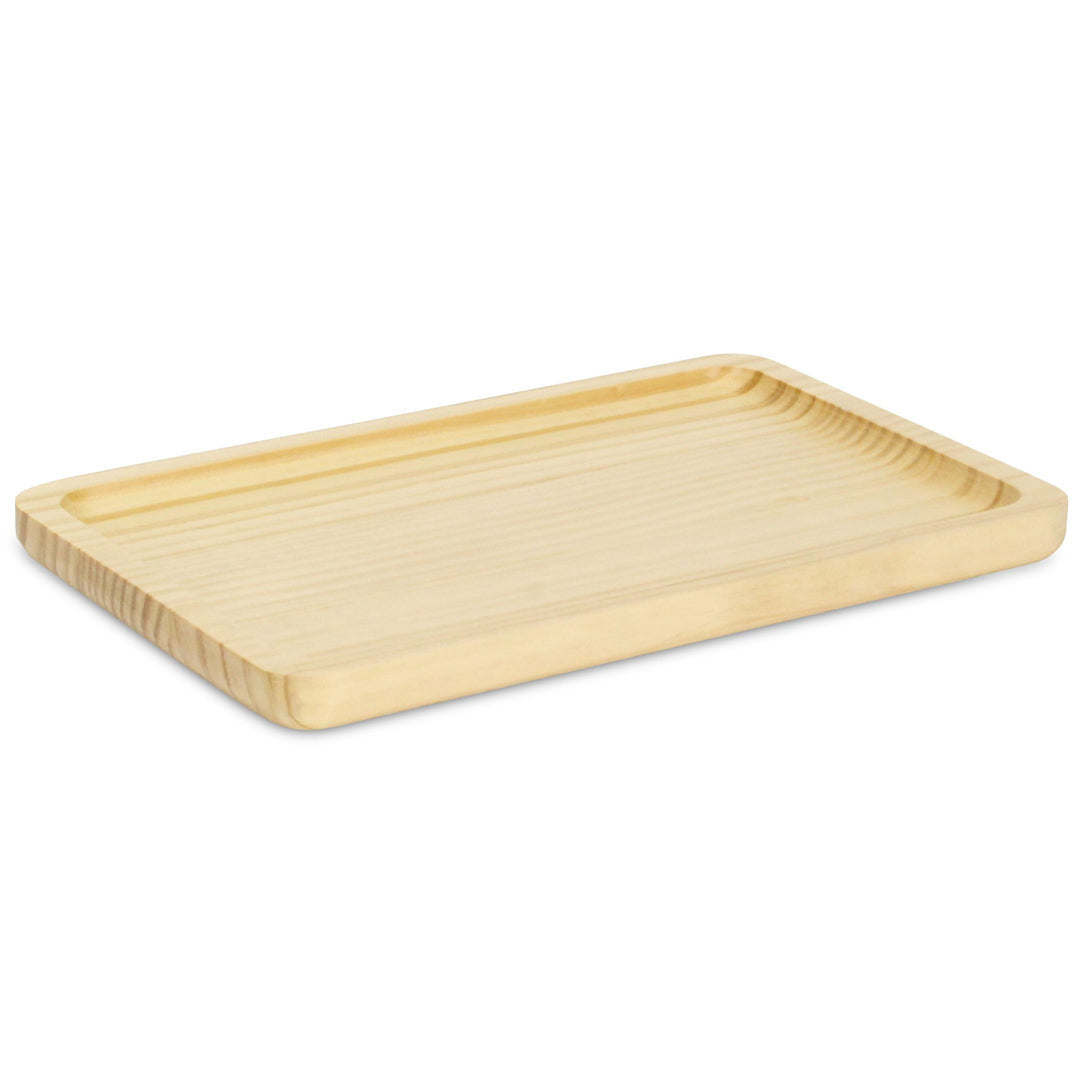 PALISADES 12" NATURAL SOLID WOOD HANDMADE VANITY TRAY - Varnish & Vibe