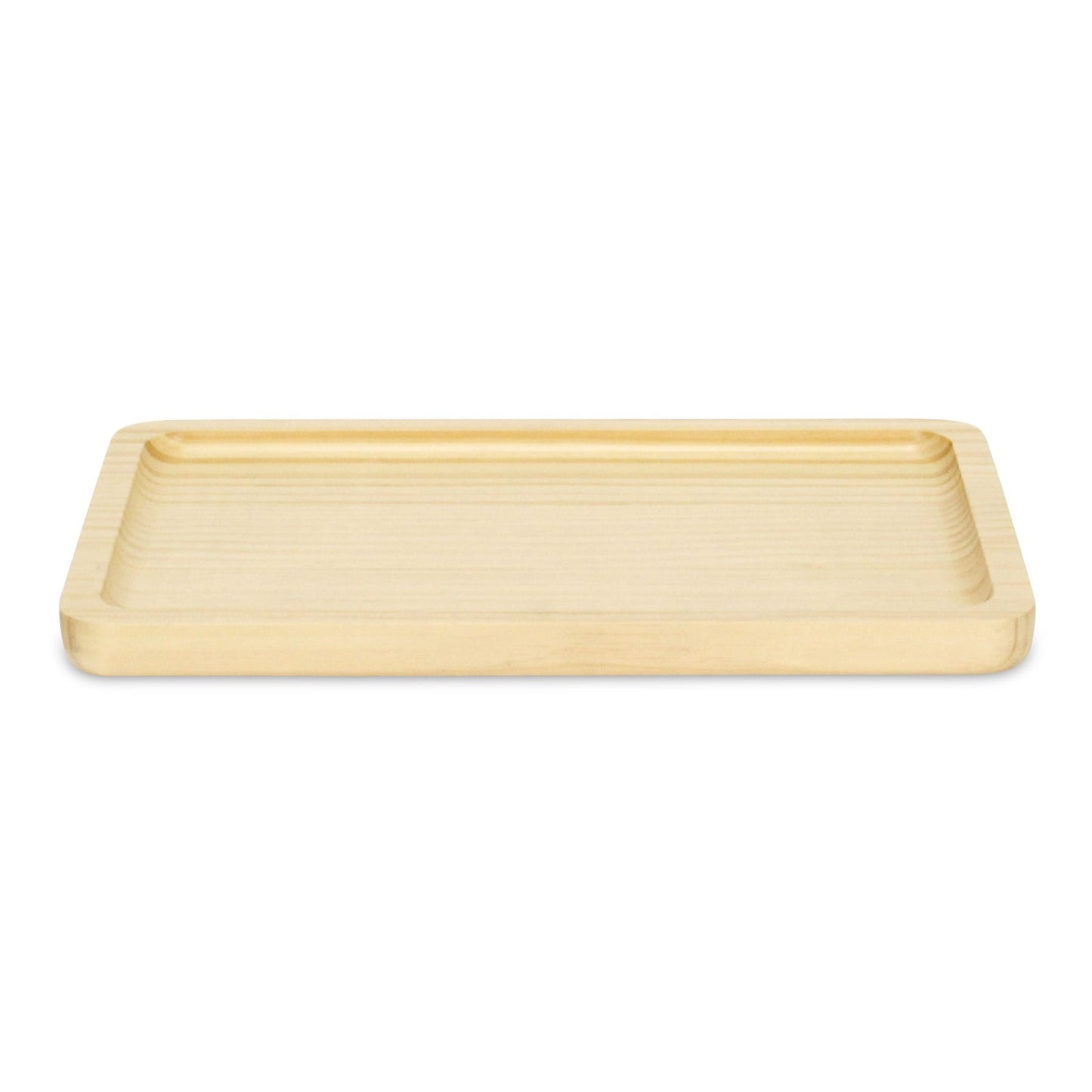 PALISADES 12" NATURAL SOLID WOOD HANDMADE VANITY TRAY - Varnish & Vibe