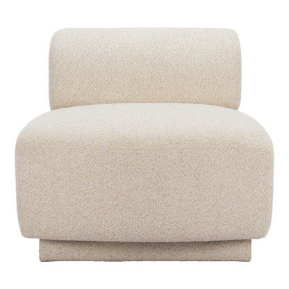 PALISADES 34" BEIGE UPHOLSTERED SIDE CHAIR - Varnish & Vibe