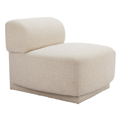 PALISADES 34" BEIGE UPHOLSTERED SIDE CHAIR - Varnish & Vibe