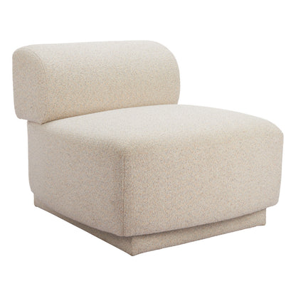 PALISADES 34" BEIGE UPHOLSTERED SIDE CHAIR - Varnish & Vibe