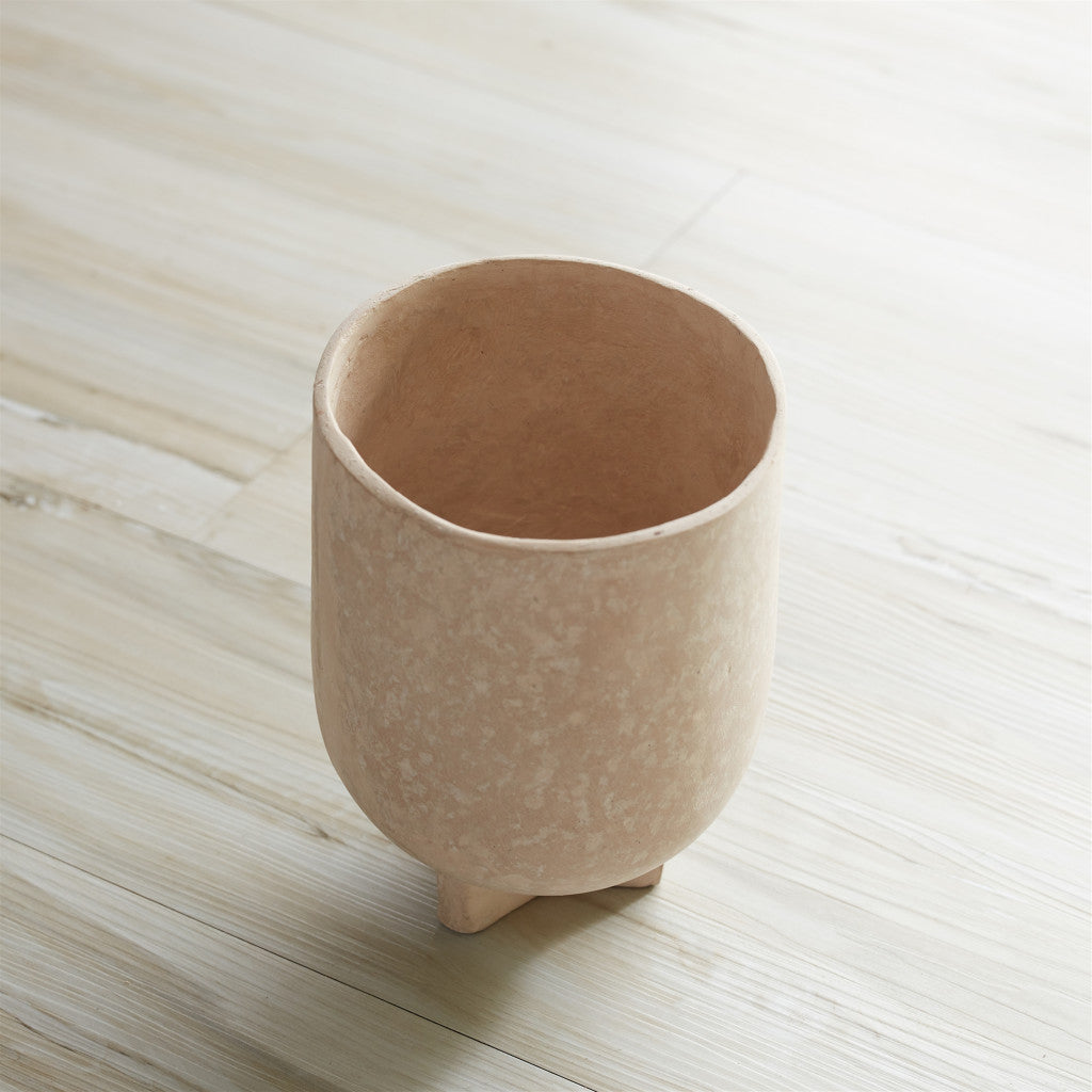 MALIBU 7" BEIGE RECYCLED PAPER URN TABLE VASE - Varnish & Vibe