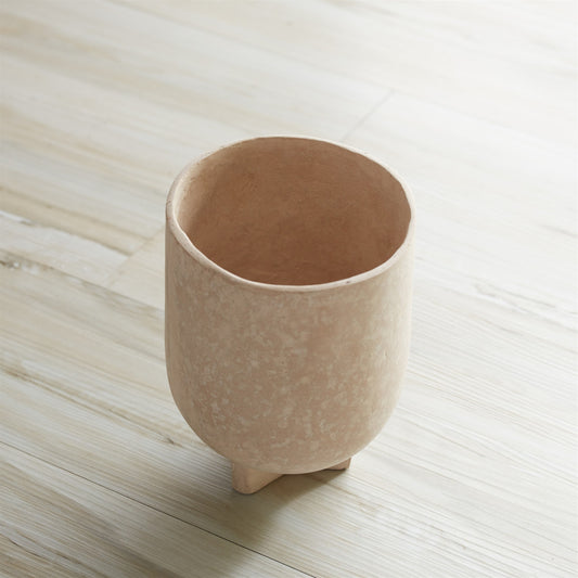 MALIBU 7" BEIGE RECYCLED PAPER URN TABLE VASE - Varnish & Vibe