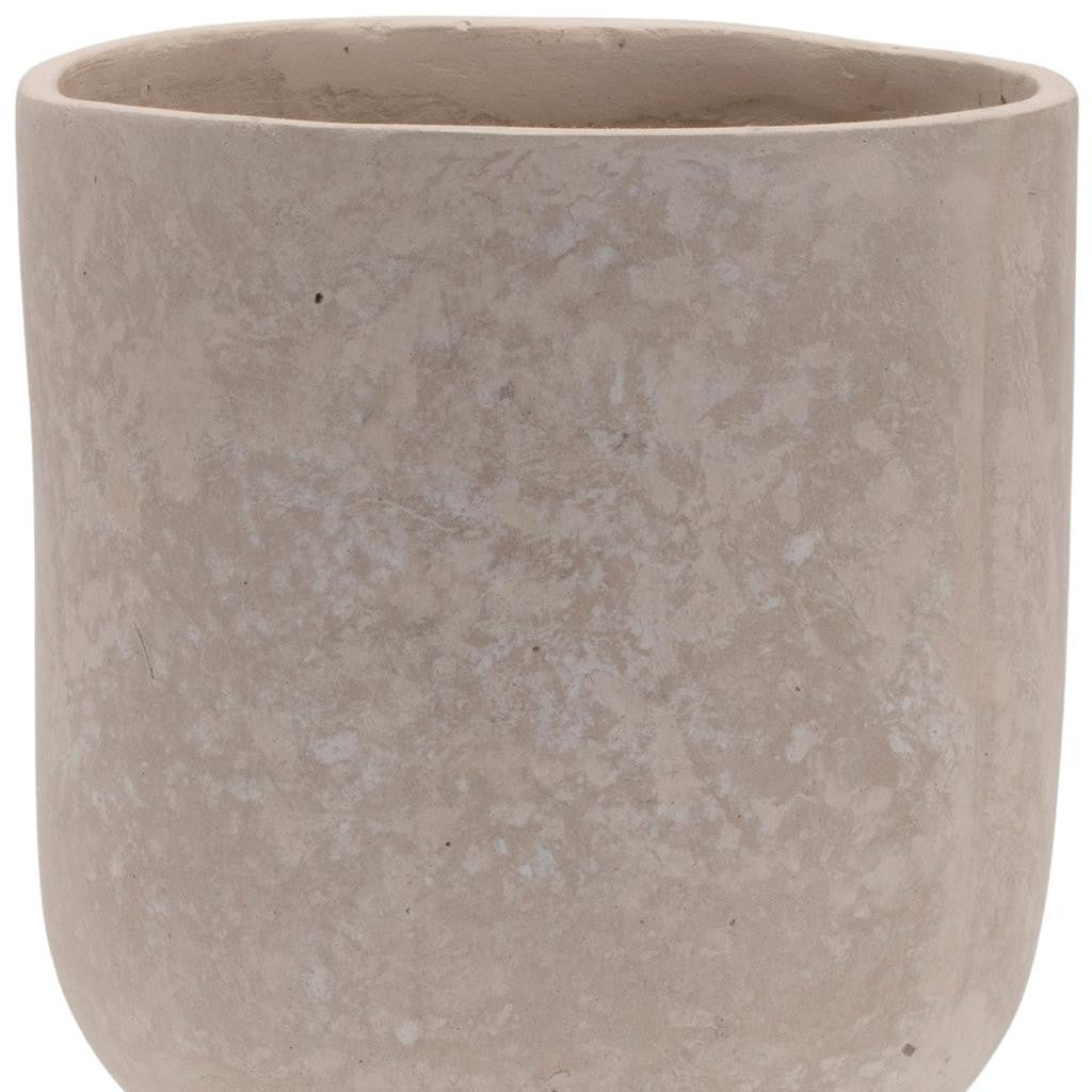 MALIBU 7" BEIGE RECYCLED PAPER URN TABLE VASE - Varnish & Vibe