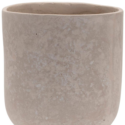 MALIBU 7" BEIGE RECYCLED PAPER URN TABLE VASE - Varnish & Vibe