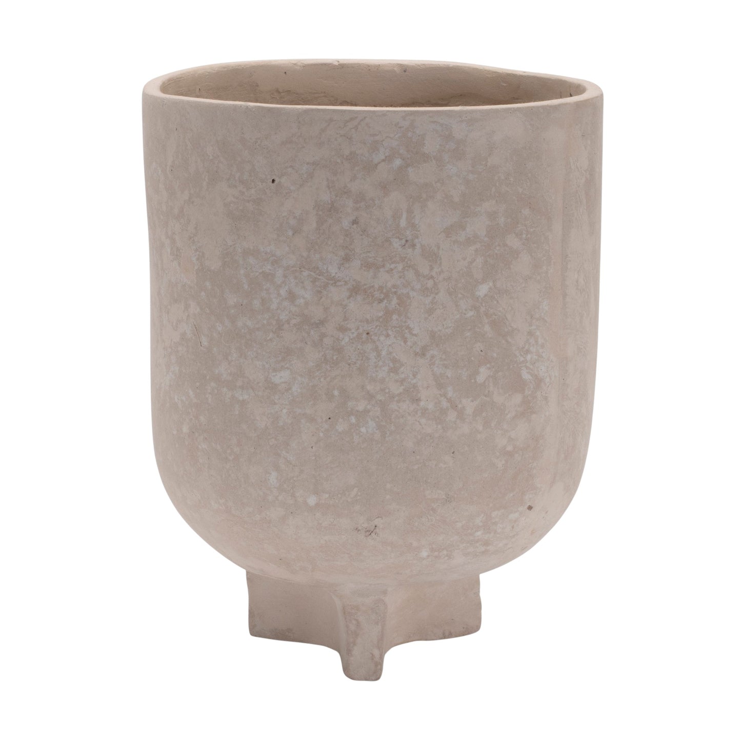 MALIBU 7" BEIGE RECYCLED PAPER URN TABLE VASE - Varnish & Vibe