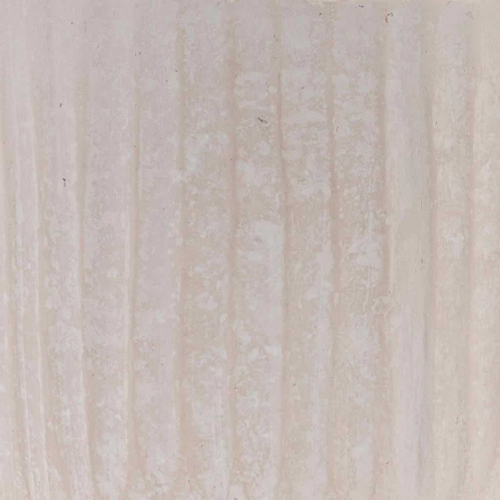 MALIBU 8" BEIGE RECYCLED PAPER TEXTURED LINES URN TABLE VASE - Varnish & Vibe